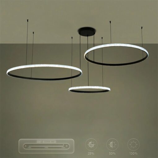 kelvo® DIAMOND KLV-101-0245 Κρεμαστό Φωτιστικό Οροφής LED 150W 15000lm 180° AC 220-240V IP20 Ρυθμιζόμενο Λευκό CCT με Χειριστήριο από 2700K έως 6000K Dimmable – Lumileds SMD Chip – Μαύρο Ματ – Μ170 x Π170 x Υ60cm – 3 Χρόνια Εγγύηση