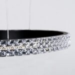 kelvo® DIAMOND KLV-101-0245 Κρεμαστό Φωτιστικό Οροφής LED 150W 15000lm 180° AC 220-240V IP20 Ρυθμιζόμενο Λευκό CCT με Χειριστήριο από 2700K έως 6000K Dimmable – Lumileds SMD Chip – Μαύρο Ματ – Μ170 x Π170 x Υ60cm – 3 Χρόνια Εγγύηση