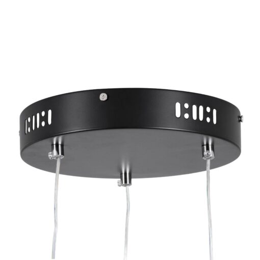 kelvo® DIAMOND KLV-101-0245 Κρεμαστό Φωτιστικό Οροφής LED 150W 15000lm 180° AC 220-240V IP20 Ρυθμιζόμενο Λευκό CCT με Χειριστήριο από 2700K έως 6000K Dimmable – Lumileds SMD Chip – Μαύρο Ματ – Μ170 x Π170 x Υ60cm – 3 Χρόνια Εγγύηση