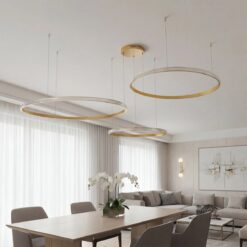 kelvo® DIAMOND KLV-101-0246 Κρεμαστό Φωτιστικό Οροφής LED 150W 15000lm 180° AC 220-240V IP20 Ρυθμιζόμενο Λευκό CCT με Χειριστήριο από 2700K έως 6000K Dimmable – Lumileds SMD Chip – Χρυσό Πλατίνα – Μ170 x Π170 x Υ60cm – 3 Χρόνια Εγγύηση