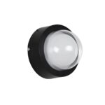 kelvo® NEXA KLV-101-0249 Φωτιστικό Τοίχου / Απλίκα LED 6W 360lm 180° AC 220-240V Αδιάβροχο IP65 Μπλε – Sanan SMD Chip & TÜV SÜD Driver – Μαύρο Ματ – Μ11 x Π8.5 x Υ11cm – 5 Χρόνια Εγγύηση