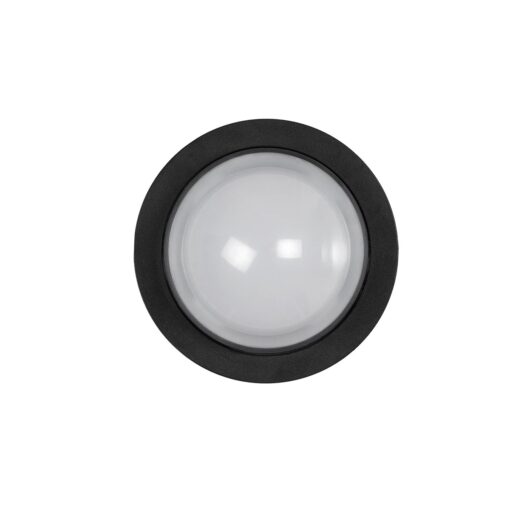 kelvo® NEXA KLV-101-0249 Φωτιστικό Τοίχου / Απλίκα LED 6W 360lm 180° AC 220-240V Αδιάβροχο IP65 Μπλε – Sanan SMD Chip & TÜV SÜD Driver – Μαύρο Ματ – Μ11 x Π8.5 x Υ11cm – 5 Χρόνια Εγγύηση