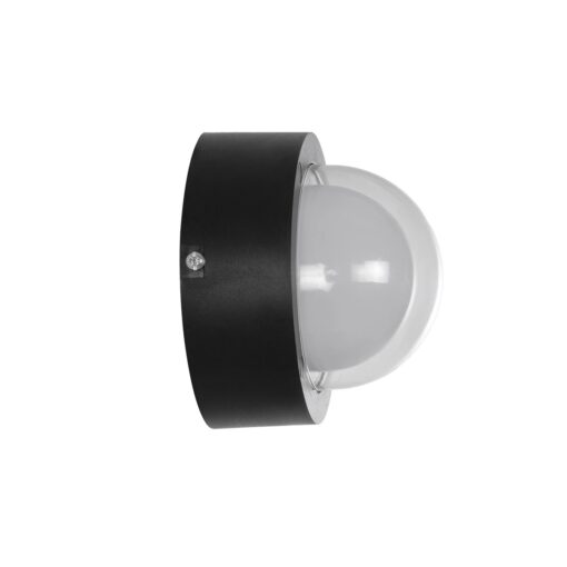 kelvo® NEXA KLV-101-0249 Φωτιστικό Τοίχου / Απλίκα LED 6W 360lm 180° AC 220-240V Αδιάβροχο IP65 Μπλε – Sanan SMD Chip & TÜV SÜD Driver – Μαύρο Ματ – Μ11 x Π8.5 x Υ11cm – 5 Χρόνια Εγγύηση