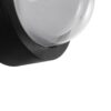 kelvo® NEXA KLV-101-0249 Φωτιστικό Τοίχου / Απλίκα LED 6W 360lm 180° AC 220-240V Αδιάβροχο IP65 Μπλε – Sanan SMD Chip & TÜV SÜD Driver – Μαύρο Ματ – Μ11 x Π8.5 x Υ11cm – 5 Χρόνια Εγγύηση