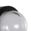kelvo® NEXA KLV-101-0249 Φωτιστικό Τοίχου / Απλίκα LED 6W 360lm 180° AC 220-240V Αδιάβροχο IP65 Μπλε – Sanan SMD Chip & TÜV SÜD Driver – Μαύρο Ματ – Μ11 x Π8.5 x Υ11cm – 5 Χρόνια Εγγύηση