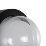 kelvo® NEXA KLV-101-0249 Φωτιστικό Τοίχου / Απλίκα LED 6W 360lm 180° AC 220-240V Αδιάβροχο IP65 Μπλε – Sanan SMD Chip & TÜV SÜD Driver – Μαύρο Ματ – Μ11 x Π8.5 x Υ11cm – 5 Χρόνια Εγγύηση