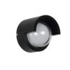 kelvo® NEXA KLV-101-0253 Φωτιστικό Τοίχου / Απλίκα LED 6W 360lm 180° AC 220-240V Αδιάβροχο IP65 Μπλε – Sanan SMD Chip & TÜV SÜD Driver – Μαύρο Ματ – Μ11 x Π9 x Υ11cm – 5 Χρόνια Εγγύηση