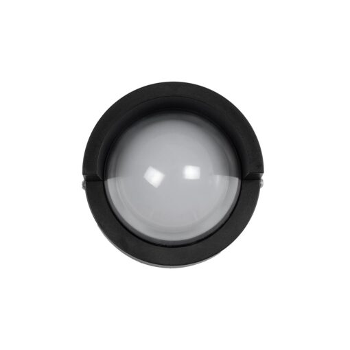 kelvo® NEXA KLV-101-0253 Φωτιστικό Τοίχου / Απλίκα LED 6W 360lm 180° AC 220-240V Αδιάβροχο IP65 Μπλε – Sanan SMD Chip & TÜV SÜD Driver – Μαύρο Ματ – Μ11 x Π9 x Υ11cm – 5 Χρόνια Εγγύηση