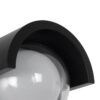 kelvo® NEXA KLV-101-0253 Φωτιστικό Τοίχου / Απλίκα LED 6W 360lm 180° AC 220-240V Αδιάβροχο IP65 Μπλε – Sanan SMD Chip & TÜV SÜD Driver – Μαύρο Ματ – Μ11 x Π9 x Υ11cm – 5 Χρόνια Εγγύηση