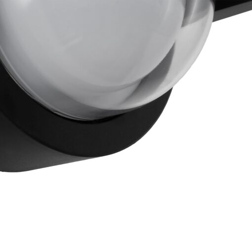 kelvo® NEXA KLV-101-0253 Φωτιστικό Τοίχου / Απλίκα LED 6W 360lm 180° AC 220-240V Αδιάβροχο IP65 Μπλε – Sanan SMD Chip & TÜV SÜD Driver – Μαύρο Ματ – Μ11 x Π9 x Υ11cm – 5 Χρόνια Εγγύηση