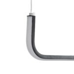 kelvo® LINARIA KLV-101-0255 Κρεμαστό Φωτιστικό Οροφής LED 36W 3600lm 180° AC 220-240V IP20 Ρυθμιζόμενο Λευκό CCT με Χειριστήριο από 2700K έως 6000K Dimmable – Lumileds SMD Chip – Μαύρο Ματ – Μ120 x Π2 x Υ10cm – 3 Χρόνια Εγγύηση
