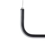 kelvo® LINARIA KLV-101-0255 Κρεμαστό Φωτιστικό Οροφής LED 36W 3600lm 180° AC 220-240V IP20 Ρυθμιζόμενο Λευκό CCT με Χειριστήριο από 2700K έως 6000K Dimmable – Lumileds SMD Chip – Μαύρο Ματ – Μ120 x Π2 x Υ10cm – 3 Χρόνια Εγγύηση
