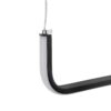 kelvo® LINARIA KLV-101-0258 Κρεμαστό Φωτιστικό Οροφής LED 72W 7200lm 180° AC 220-240V IP20 Ρυθμιζόμενο Λευκό CCT με Χειριστήριο από 2700K έως 6000K Dimmable – Lumileds SMD Chip – Μαύρο Ματ – Μ130 x Π4 x Υ25cm – 3 Χρόνια Εγγύηση