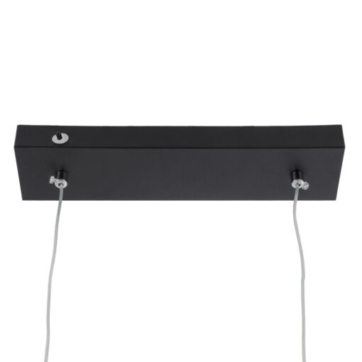 kelvo® LINARIA KLV-101-0258 Κρεμαστό Φωτιστικό Οροφής LED 72W 7200lm 180° AC 220-240V IP20 Ρυθμιζόμενο Λευκό CCT με Χειριστήριο από 2700K έως 6000K Dimmable – Lumileds SMD Chip – Μαύρο Ματ – Μ130 x Π4 x Υ25cm – 3 Χρόνια Εγγύηση