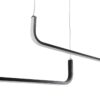 kelvo® LINARIA KLV-101-0258-V2 Κρεμαστό Φωτιστικό Οροφής LED 72W 7200lm 180° AC 220-240V IP20 Ρυθμιζόμενο Λευκό CCT με Χειριστήριο από 2700K έως 6000K Dimmable – Lumileds SMD Chip – Μαύρο Ματ – Μ220 x Π4 x Υ25cm – 3 Χρόνια Εγγύηση