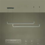 kelvo® LINARIA KLV-101-0259 Κρεμαστό Φωτιστικό Οροφής LED 72W 7200lm 180° AC 220-240V IP20 Ρυθμιζόμενο Λευκό CCT με Χειριστήριο από 2700K έως 6000K Dimmable – Lumileds SMD Chip – Λευκό Ματ – Μ130 x Π4 x Υ25cm – 3 Χρόνια Εγγύηση