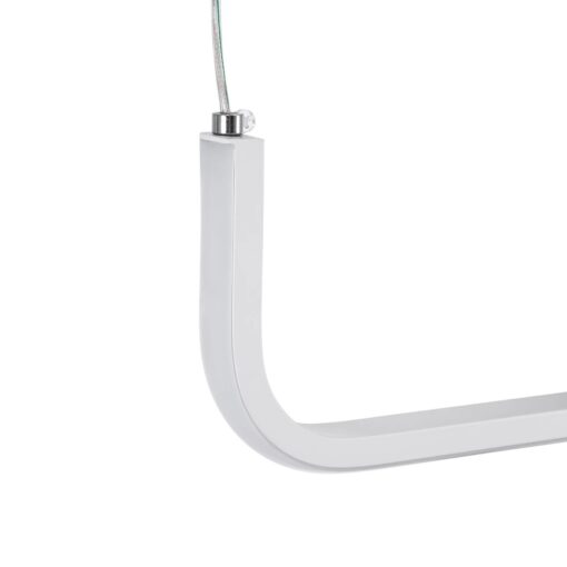 kelvo® LINARIA KLV-101-0259 Κρεμαστό Φωτιστικό Οροφής LED 72W 7200lm 180° AC 220-240V IP20 Ρυθμιζόμενο Λευκό CCT με Χειριστήριο από 2700K έως 6000K Dimmable – Lumileds SMD Chip – Λευκό Ματ – Μ130 x Π4 x Υ25cm – 3 Χρόνια Εγγύηση