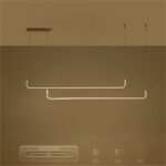 kelvo® LINARIA KLV-101-0259-V2 Κρεμαστό Φωτιστικό Οροφής LED 72W 7200lm 180° AC 220-240V IP20 Ρυθμιζόμενο Λευκό CCT με Χειριστήριο από 2700K έως 6000K Dimmable – Lumileds SMD Chip – Λευκό Ματ – Μ220 x Π4 x Υ25cm – 3 Χρόνια Εγγύηση
