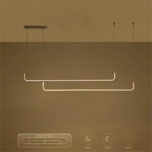 kelvo® LINARIA KLV-101-0259-V2 Κρεμαστό Φωτιστικό Οροφής LED 72W 7200lm 180° AC 220-240V IP20 Ρυθμιζόμενο Λευκό CCT με Χειριστήριο από 2700K έως 6000K Dimmable – Lumileds SMD Chip – Λευκό Ματ – Μ220 x Π4 x Υ25cm – 3 Χρόνια Εγγύηση