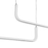 kelvo® LINARIA KLV-101-0259-V2 Κρεμαστό Φωτιστικό Οροφής LED 72W 7200lm 180° AC 220-240V IP20 Ρυθμιζόμενο Λευκό CCT με Χειριστήριο από 2700K έως 6000K Dimmable – Lumileds SMD Chip – Λευκό Ματ – Μ220 x Π4 x Υ25cm – 3 Χρόνια Εγγύηση