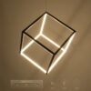 kelvo® KIBOO KLV-101-0261 Κρεμαστό Φωτιστικό Οροφής LED 36W 3600lm 360° AC 220-240V IP20 Ρυθμιζόμενο Λευκό CCT με Χειριστήριο από 2700K έως 6000K Dimmable – Lumileds SMD Chip – Μαύρο Ματ – Μ40 x Π40 x Υ40cm – 3 Χρόνια Εγγύηση