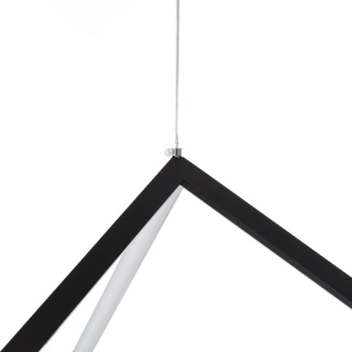 kelvo® KIBOO KLV-101-0261 Κρεμαστό Φωτιστικό Οροφής LED 36W 3600lm 360° AC 220-240V IP20 Ρυθμιζόμενο Λευκό CCT με Χειριστήριο από 2700K έως 6000K Dimmable – Lumileds SMD Chip – Μαύρο Ματ – Μ40 x Π40 x Υ40cm – 3 Χρόνια Εγγύηση