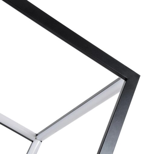 kelvo® KIBOO KLV-101-0261 Κρεμαστό Φωτιστικό Οροφής LED 36W 3600lm 360° AC 220-240V IP20 Ρυθμιζόμενο Λευκό CCT με Χειριστήριο από 2700K έως 6000K Dimmable – Lumileds SMD Chip – Μαύρο Ματ – Μ40 x Π40 x Υ40cm – 3 Χρόνια Εγγύηση