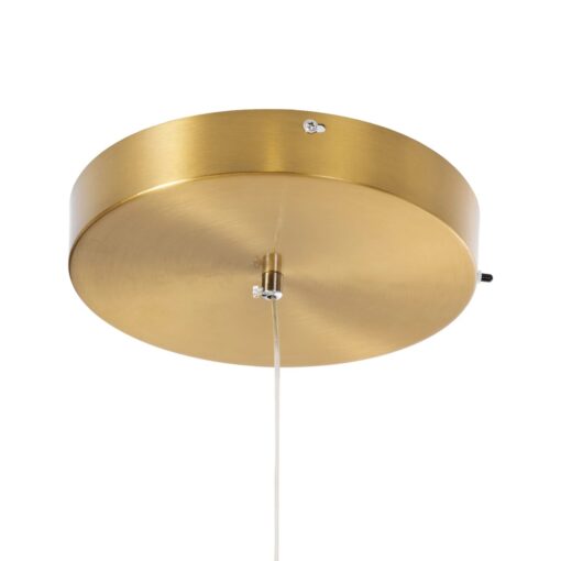 kelvo® KIBOO KLV-101-0262 Κρεμαστό Φωτιστικό Οροφής LED 36W 3600lm 360° AC 220-240V IP20 Ρυθμιζόμενο Λευκό CCT με Χειριστήριο από 2700K έως 6000K Dimmable – Lumileds SMD Chip – Χρυσό Πλατίνα – Μ40 x Π40 x Υ40cm – 3 Χρόνια Εγγύηση