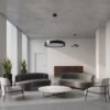kelvo® BARCHETTA KLV-101-0265 Κρεμαστό Φωτιστικό Οροφής LED 72W 7200lm 120° AC 220-240V IP20 Ρυθμιζόμενο Λευκό CCT με Χειριστήριο από 2700K έως 6000K Dimmable – Lumileds SMD Chip – Μαύρο Ματ – Μ48 x Π48 x Υ8.2cm – 3 Χρόνια Εγγύηση