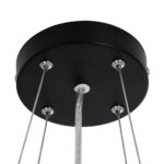kelvo® BARCHETTA KLV-101-0265 Κρεμαστό Φωτιστικό Οροφής LED 72W 7200lm 120° AC 220-240V IP20 Ρυθμιζόμενο Λευκό CCT με Χειριστήριο από 2700K έως 6000K Dimmable – Lumileds SMD Chip – Μαύρο Ματ – Μ48 x Π48 x Υ8.2cm – 3 Χρόνια Εγγύηση