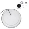 kelvo® BARCHETTA KLV-101-0265 Κρεμαστό Φωτιστικό Οροφής LED 72W 7200lm 120° AC 220-240V IP20 Ρυθμιζόμενο Λευκό CCT με Χειριστήριο από 2700K έως 6000K Dimmable – Lumileds SMD Chip – Μαύρο Ματ – Μ48 x Π48 x Υ8.2cm – 3 Χρόνια Εγγύηση