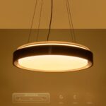 kelvo® BARCHETTA KLV-101-0265 Κρεμαστό Φωτιστικό Οροφής LED 72W 7200lm 120° AC 220-240V IP20 Ρυθμιζόμενο Λευκό CCT με Χειριστήριο από 2700K έως 6000K Dimmable – Lumileds SMD Chip – Μαύρο Ματ – Μ48 x Π48 x Υ8.2cm – 3 Χρόνια Εγγύηση