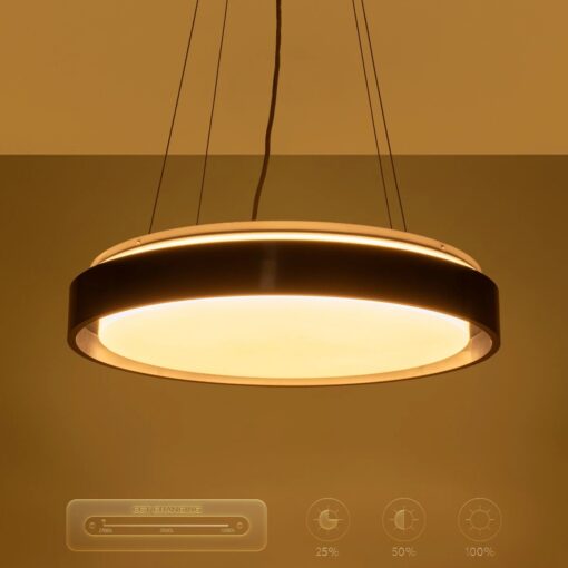 kelvo® BARCHETTA KLV-101-0265 Κρεμαστό Φωτιστικό Οροφής LED 72W 7200lm 120° AC 220-240V IP20 Ρυθμιζόμενο Λευκό CCT με Χειριστήριο από 2700K έως 6000K Dimmable – Lumileds SMD Chip – Μαύρο Ματ – Μ48 x Π48 x Υ8.2cm – 3 Χρόνια Εγγύηση