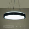 kelvo® BARCHETTA KLV-101-0265 Κρεμαστό Φωτιστικό Οροφής LED 72W 7200lm 120° AC 220-240V IP20 Ρυθμιζόμενο Λευκό CCT με Χειριστήριο από 2700K έως 6000K Dimmable – Lumileds SMD Chip – Μαύρο Ματ – Μ48 x Π48 x Υ8.2cm – 3 Χρόνια Εγγύηση