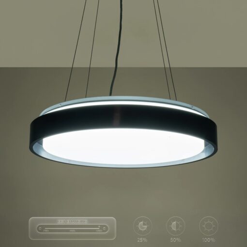 kelvo® BARCHETTA KLV-101-0265 Κρεμαστό Φωτιστικό Οροφής LED 72W 7200lm 120° AC 220-240V IP20 Ρυθμιζόμενο Λευκό CCT με Χειριστήριο από 2700K έως 6000K Dimmable – Lumileds SMD Chip – Μαύρο Ματ – Μ48 x Π48 x Υ8.2cm – 3 Χρόνια Εγγύηση