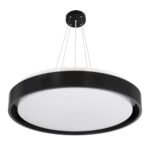 kelvo® BARCHETTA KLV-101-0265 Κρεμαστό Φωτιστικό Οροφής LED 72W 7200lm 120° AC 220-240V IP20 Ρυθμιζόμενο Λευκό CCT με Χειριστήριο από 2700K έως 6000K Dimmable – Lumileds SMD Chip – Μαύρο Ματ – Μ48 x Π48 x Υ8.2cm – 3 Χρόνια Εγγύηση
