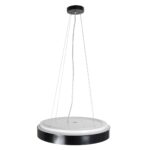 kelvo® BARCHETTA KLV-101-0265 Κρεμαστό Φωτιστικό Οροφής LED 72W 7200lm 120° AC 220-240V IP20 Ρυθμιζόμενο Λευκό CCT με Χειριστήριο από 2700K έως 6000K Dimmable – Lumileds SMD Chip – Μαύρο Ματ – Μ48 x Π48 x Υ8.2cm – 3 Χρόνια Εγγύηση