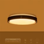 kelvo® BARCHETTA KLV-101-0265-V2 Φωτιστικό Οροφής LED 72W 7200lm 120° AC 220-240V IP20 Ρυθμιζόμενο Λευκό CCT με Χειριστήριο από 2700K έως 6000K Dimmable – Lumileds SMD Chip – Μαύρο Ματ – Μ48 x Π48 x Υ8.2cm – 3 Χρόνια Εγγύηση