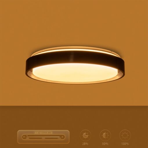 kelvo® BARCHETTA KLV-101-0265-V2 Φωτιστικό Οροφής LED 72W 7200lm 120° AC 220-240V IP20 Ρυθμιζόμενο Λευκό CCT με Χειριστήριο από 2700K έως 6000K Dimmable – Lumileds SMD Chip – Μαύρο Ματ – Μ48 x Π48 x Υ8.2cm – 3 Χρόνια Εγγύηση