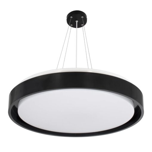 kelvo® BARCHETTA KLV-101-0265-V2 Φωτιστικό Οροφής LED 72W 7200lm 120° AC 220-240V IP20 Ρυθμιζόμενο Λευκό CCT με Χειριστήριο από 2700K έως 6000K Dimmable – Lumileds SMD Chip – Μαύρο Ματ – Μ48 x Π48 x Υ8.2cm – 3 Χρόνια Εγγύηση