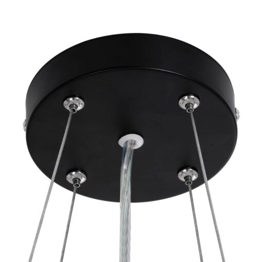 kelvo® BARCHETTA KLV-101-0266 Κρεμαστό Φωτιστικό Οροφής LED 72W 7200lm 120° AC 220-240V IP20 Ρυθμιζόμενο Λευκό CCT με Χειριστήριο από 2700K έως 6000K Dimmable – Lumileds SMD Chip – Μαύρο & Σαμπανιζέ Χρυσό Ματ – Μ48 x Π48 x Υ8.2cm – 3 Χρόνια Εγγύηση