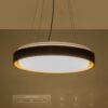 kelvo® BARCHETTA KLV-101-0266 Κρεμαστό Φωτιστικό Οροφής LED 72W 7200lm 120° AC 220-240V IP20 Ρυθμιζόμενο Λευκό CCT με Χειριστήριο από 2700K έως 6000K Dimmable – Lumileds SMD Chip – Μαύρο & Σαμπανιζέ Χρυσό Ματ – Μ48 x Π48 x Υ8.2cm – 3 Χρόνια Εγγύηση