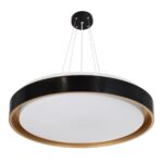 kelvo® BARCHETTA KLV-101-0266 Κρεμαστό Φωτιστικό Οροφής LED 72W 7200lm 120° AC 220-240V IP20 Ρυθμιζόμενο Λευκό CCT με Χειριστήριο από 2700K έως 6000K Dimmable – Lumileds SMD Chip – Μαύρο & Σαμπανιζέ Χρυσό Ματ – Μ48 x Π48 x Υ8.2cm – 3 Χρόνια Εγγύηση