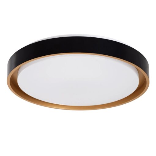 kelvo® BARCHETTA KLV-101-0266 Κρεμαστό Φωτιστικό Οροφής LED 72W 7200lm 120° AC 220-240V IP20 Ρυθμιζόμενο Λευκό CCT με Χειριστήριο από 2700K έως 6000K Dimmable – Lumileds SMD Chip – Μαύρο & Σαμπανιζέ Χρυσό Ματ – Μ48 x Π48 x Υ8.2cm – 3 Χρόνια Εγγύηση