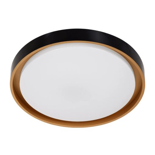 kelvo® BARCHETTA KLV-101-0266 Κρεμαστό Φωτιστικό Οροφής LED 72W 7200lm 120° AC 220-240V IP20 Ρυθμιζόμενο Λευκό CCT με Χειριστήριο από 2700K έως 6000K Dimmable – Lumileds SMD Chip – Μαύρο & Σαμπανιζέ Χρυσό Ματ – Μ48 x Π48 x Υ8.2cm – 3 Χρόνια Εγγύηση