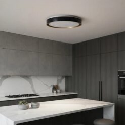 kelvo® BARCHETTA KLV-101-0266-V2 Φωτιστικό Οροφής LED 72W 7200lm 120° AC 220-240V IP20 Ρυθμιζόμενο Λευκό CCT με Χειριστήριο από 2700K έως 6000K Dimmable – Lumileds SMD Chip – Μαύρο & Σαμπανιζέ Χρυσό Ματ – Μ48 x Π48 x Υ8.2cm – 3 Χρόνια Εγγύηση
