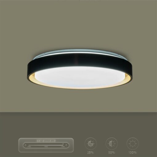 kelvo® BARCHETTA KLV-101-0266-V2 Φωτιστικό Οροφής LED 72W 7200lm 120° AC 220-240V IP20 Ρυθμιζόμενο Λευκό CCT με Χειριστήριο από 2700K έως 6000K Dimmable – Lumileds SMD Chip – Μαύρο & Σαμπανιζέ Χρυσό Ματ – Μ48 x Π48 x Υ8.2cm – 3 Χρόνια Εγγύηση