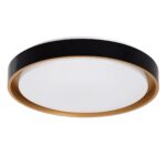 kelvo® BARCHETTA KLV-101-0266-V2 Φωτιστικό Οροφής LED 72W 7200lm 120° AC 220-240V IP20 Ρυθμιζόμενο Λευκό CCT με Χειριστήριο από 2700K έως 6000K Dimmable – Lumileds SMD Chip – Μαύρο & Σαμπανιζέ Χρυσό Ματ – Μ48 x Π48 x Υ8.2cm – 3 Χρόνια Εγγύηση
