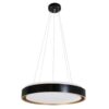 kelvo® BARCHETTA KLV-101-0266-V2 Φωτιστικό Οροφής LED 72W 7200lm 120° AC 220-240V IP20 Ρυθμιζόμενο Λευκό CCT με Χειριστήριο από 2700K έως 6000K Dimmable – Lumileds SMD Chip – Μαύρο & Σαμπανιζέ Χρυσό Ματ – Μ48 x Π48 x Υ8.2cm – 3 Χρόνια Εγγύηση