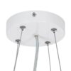 kelvo® BARCHETTA KLV-101-0267 Κρεμαστό Φωτιστικό Οροφής LED 72W 7200lm 120° AC 220-240V IP20 Ρυθμιζόμενο Λευκό CCT με Χειριστήριο από 2700K έως 6000K Dimmable – Lumileds SMD Chip – Λευκό & Σαμπανιζέ Χρυσό Ματ – Μ48 x Π48 x Υ8.2cm – 3 Χρόνια Εγγύηση